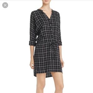 Soft Joie button up drawstring waist dress